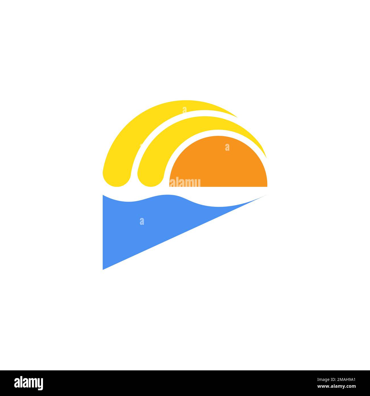 Sun Vector Illustration Symbol Logo Template Design.EPS 10 Stock Vektor