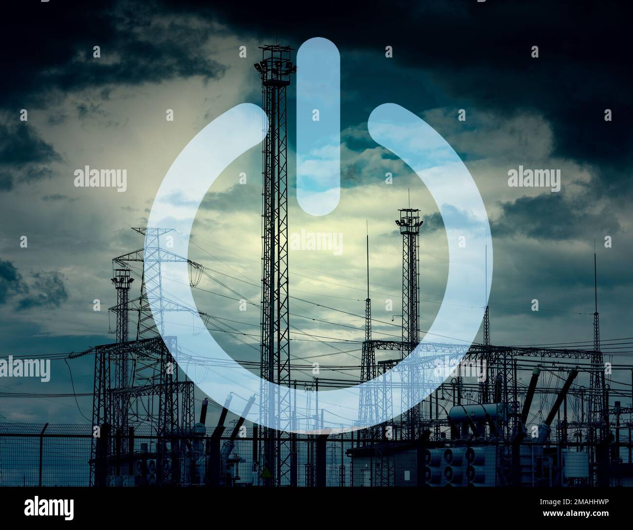 No electricity blackout icon Fotos und Bildmaterial in hoher