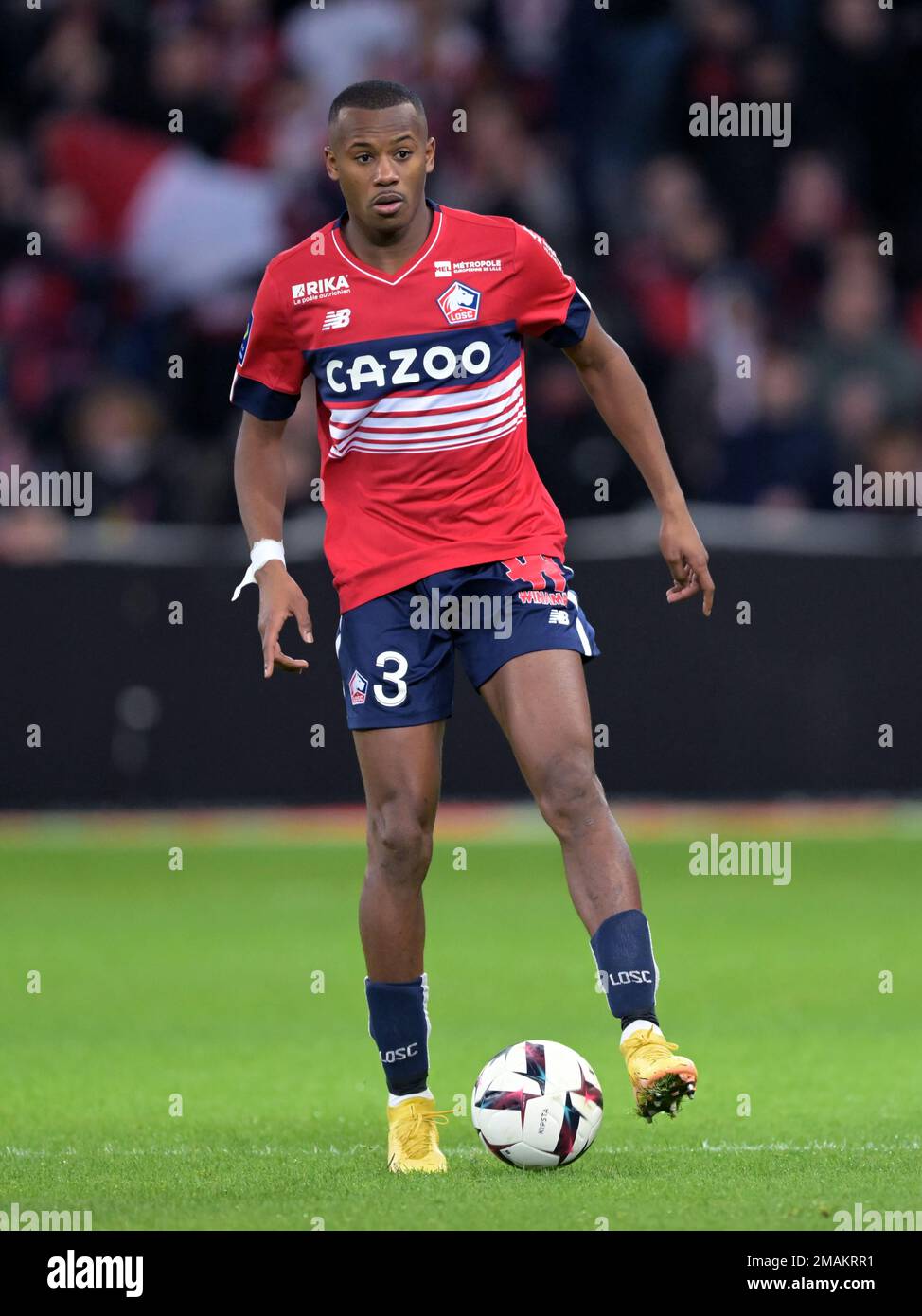 LILLE - Tiago Djalo von LOSC Lille während des französischen Spiels Ligue 1 zwischen Lille OSC und Estac Troyes AC am 15. Januar 2023 im Pierre-Mauroy-Stadion in Lille, Frankreich. AP | niederländische Höhe | Gerrit van Köln Stockfoto