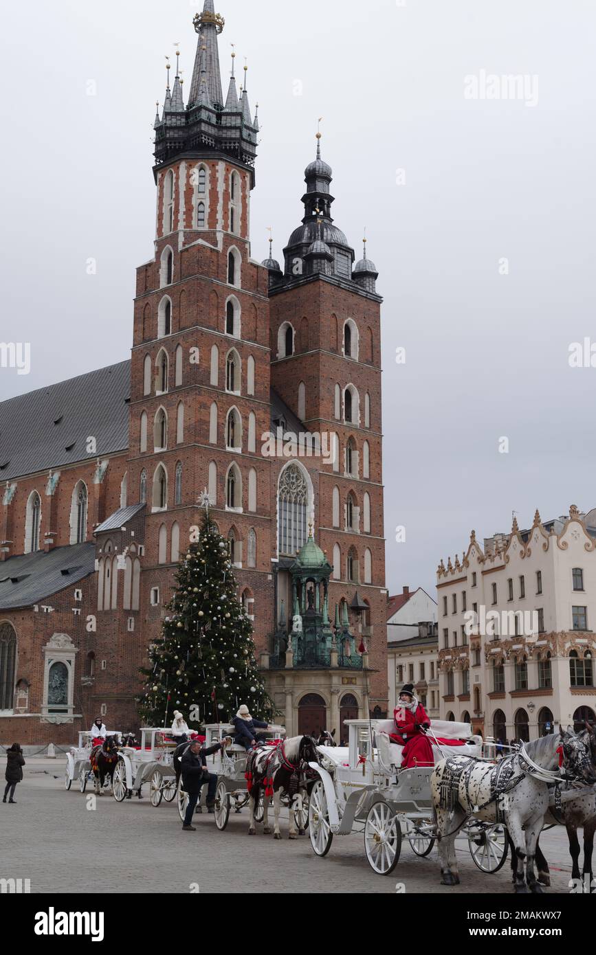 Krakauer Altstädter Ring, Polen Stockfoto