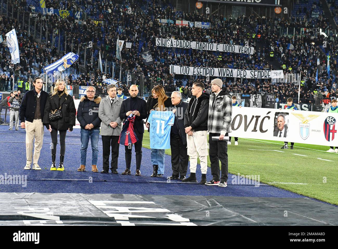 The Sinisa Mihajlovic während des Spiels der Coppa Italia League 2022 2023, Olimpico Stadium, Lazio gegen Bologna 19. Januar 2023 (Foto: AllShotLive/Sipa USA) Guthaben: SIPA USA/Alamy Live News Stockfoto