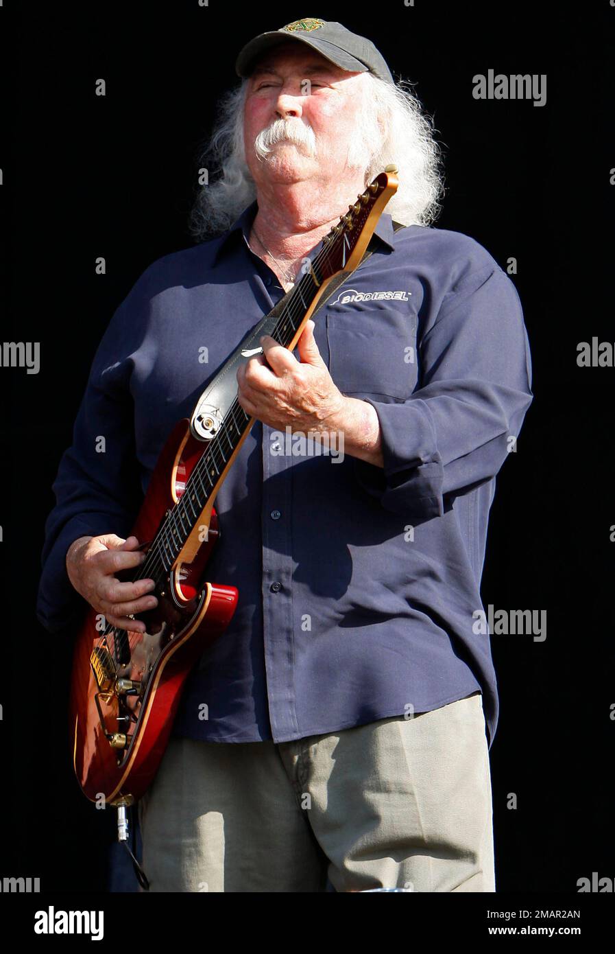 19. Januar 2023 - David Crosby, Sänger, Songwriter und Gitarrist und Mitglied der Byrds and Crosby, Stills & Nash, ist im Alter von 81 Jahren nach einer langen Krankheit gestorben. Dateifoto: 27. Juni 2010 - London, England - Hard Rock Calling Day 3 im Hyde Park. (Kreditbild: © Martin Harris/AdMedia via ZUMA Press Wire) NUR REDAKTIONELLE VERWENDUNG! Nicht für den kommerziellen GEBRAUCH! Stockfoto
