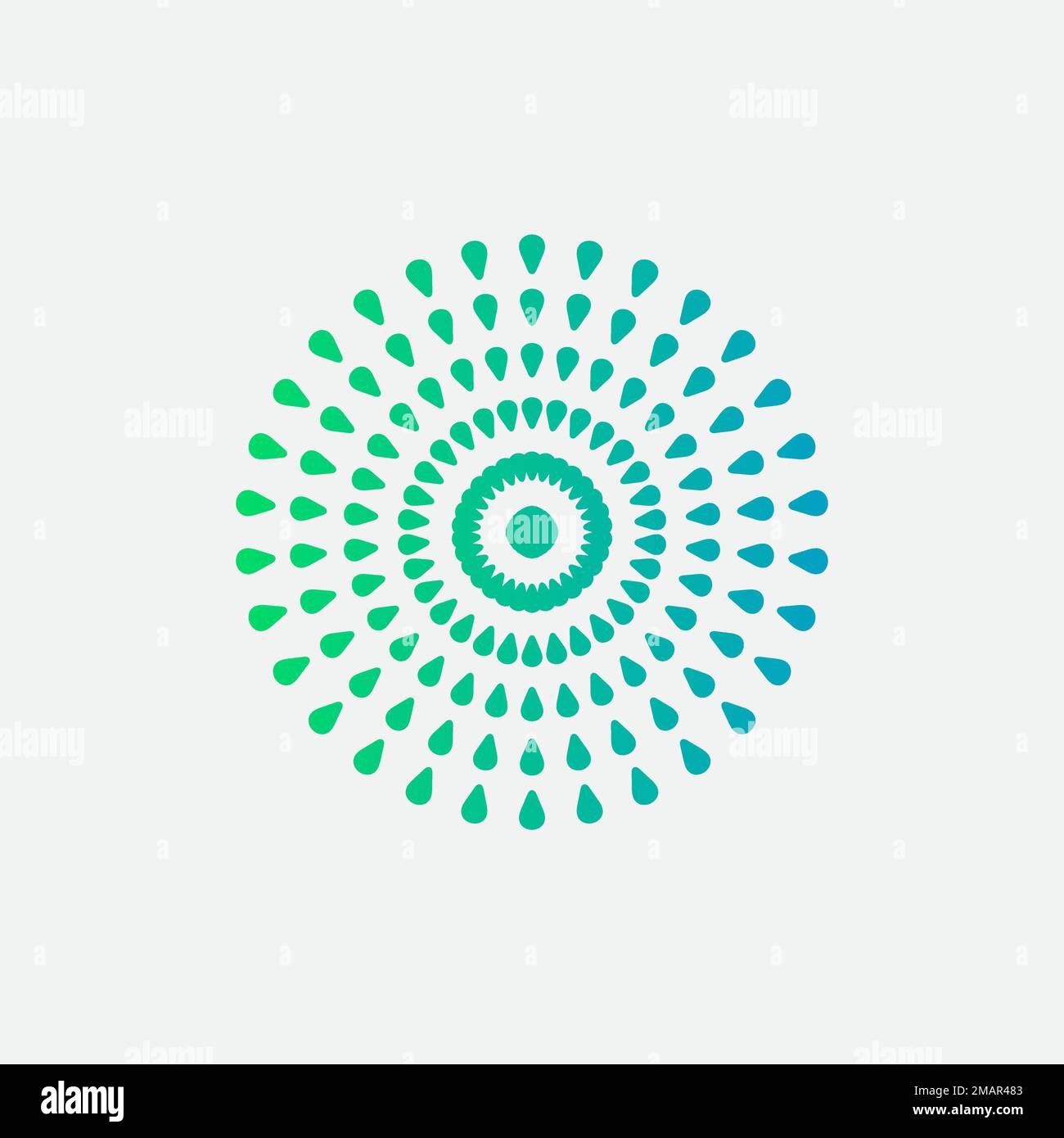 mandala-Logo-Elementvorlage, geeignet für Spa-, Yoga-, Meditations- und Spirituallogos im Vektorformat. Stock Vektor