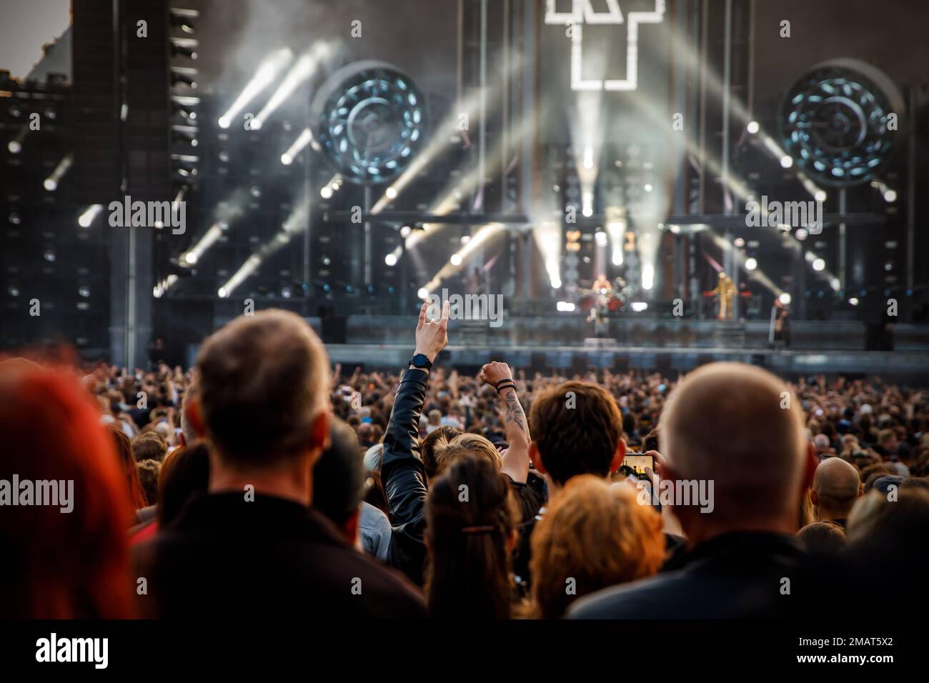 Tallinn, Estland - 20.07.2022 Uhr: Rammstein-Konzert während der World Stadion Tour Stockfoto