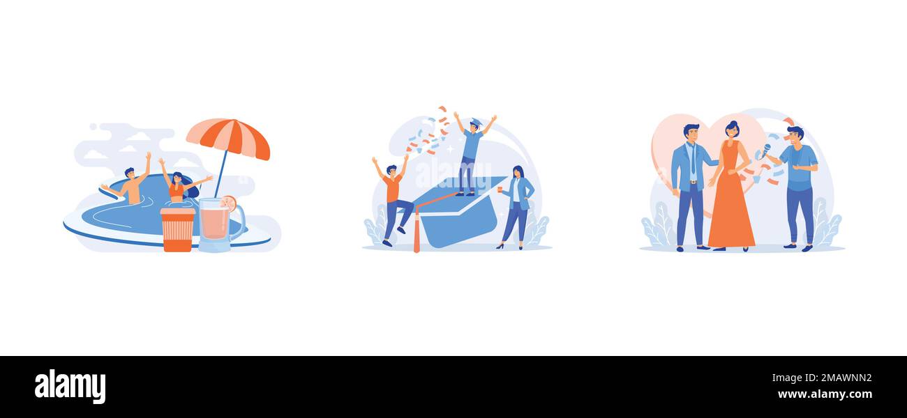 Geschäftsleute diskutieren soziale Netzwerke, Problemlösungskonzept, Mutter Vater Tochter Sohn kuschelt zusammen in der Nähe von Familienschutz, Wohnung V Stock Vektor