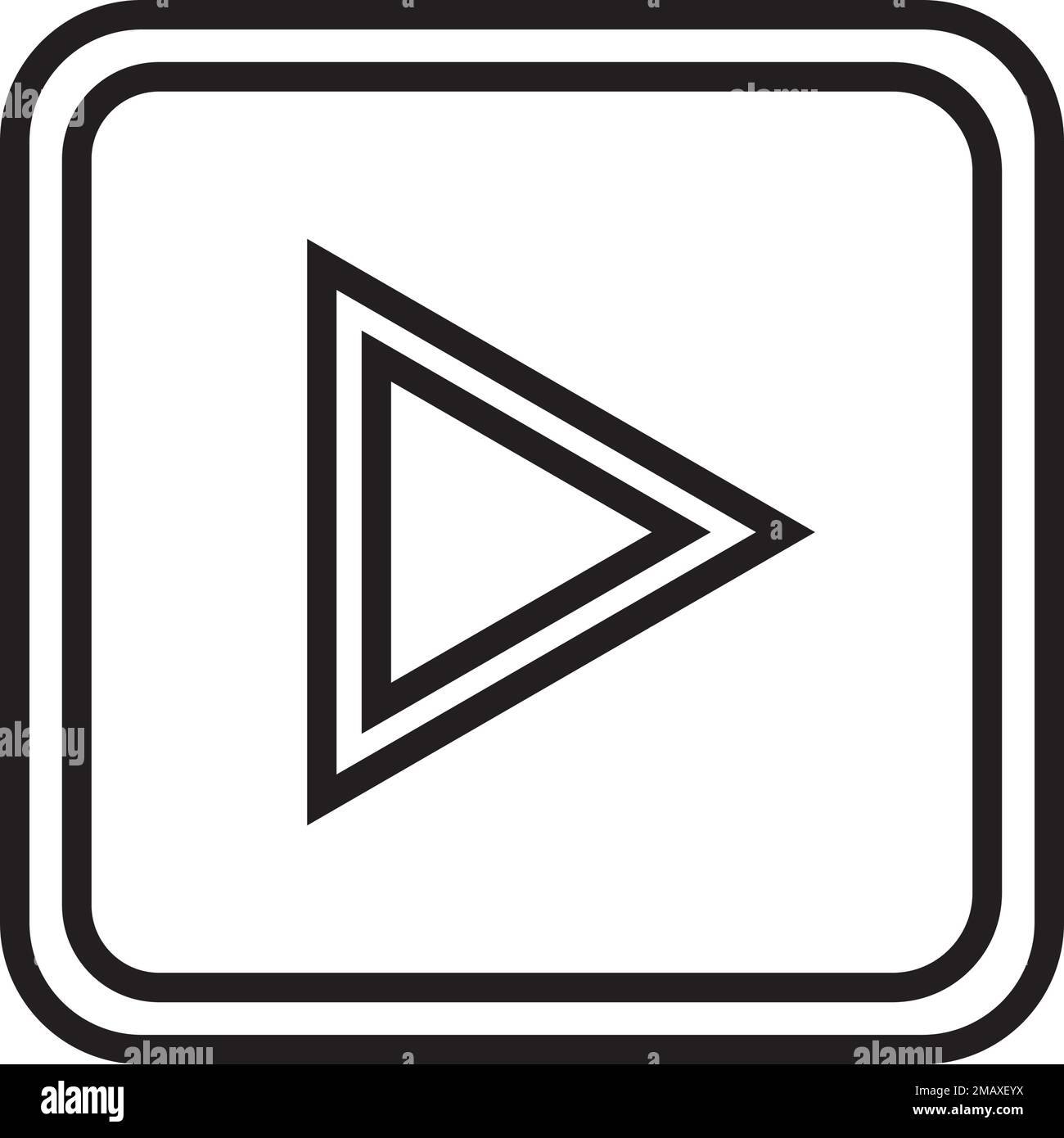 Vektordesign-Vorlage für das Video-Logo Stock Vektor