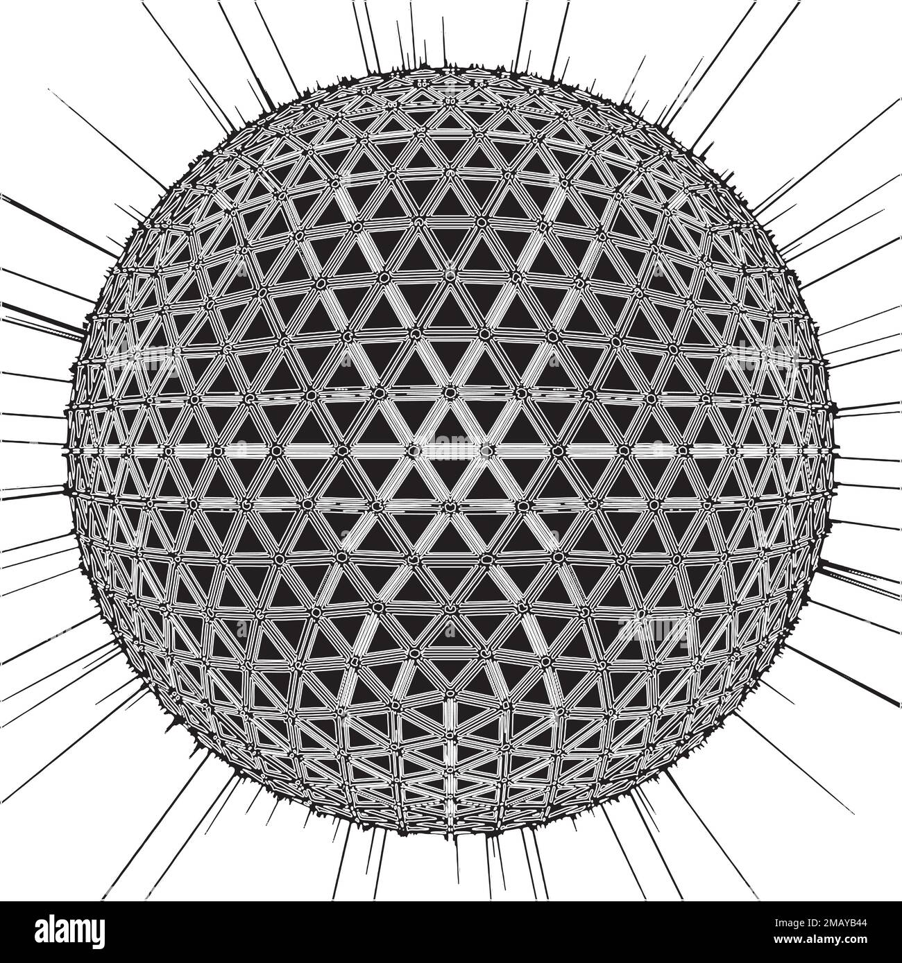 Abstrakter Urban City Globe Vector Stock Vektor