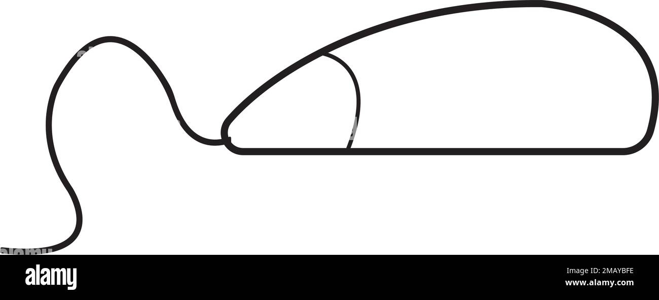Logo der Komputer-Maus Stock Vektor