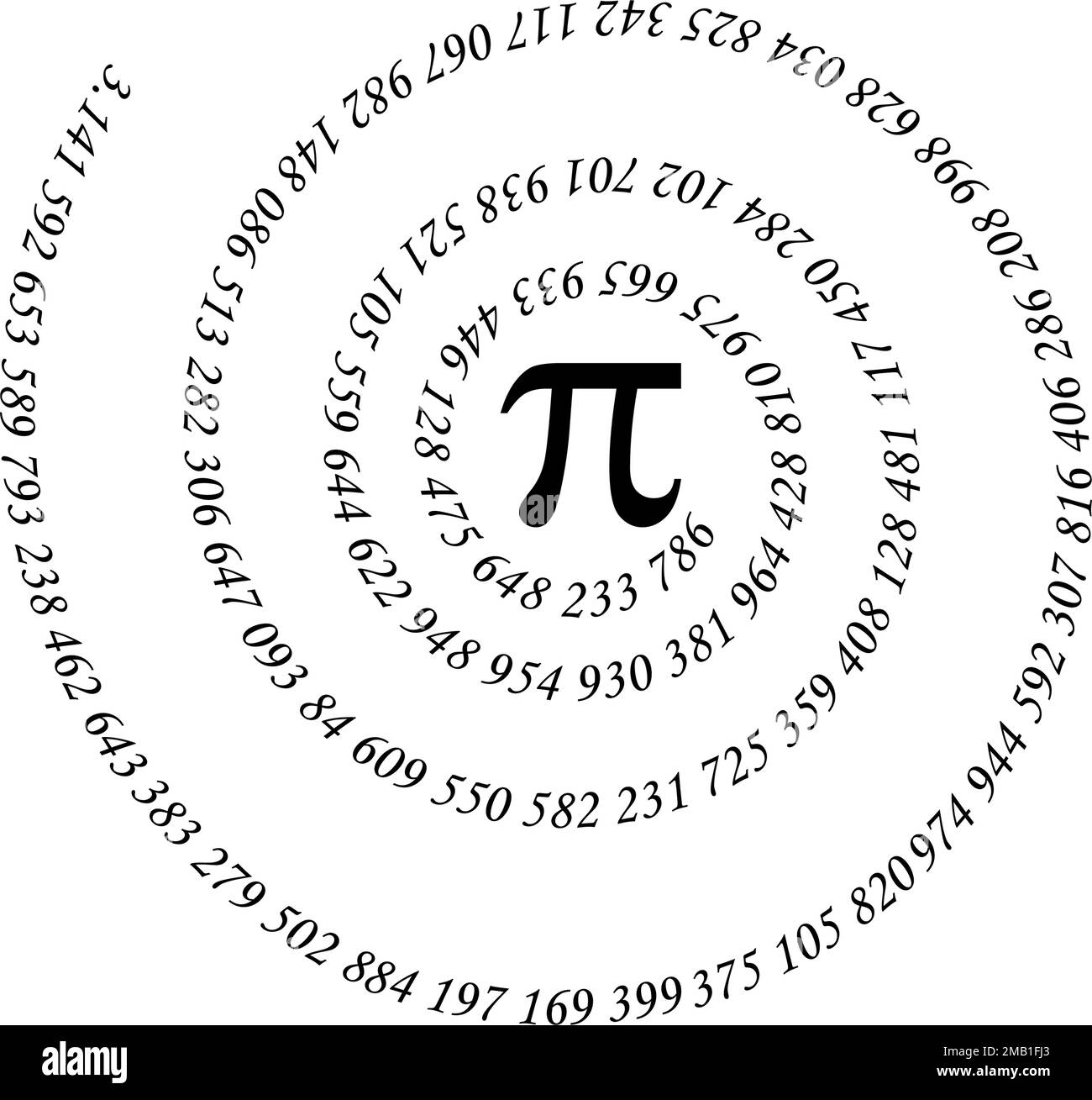 Ein glücklicher internationaler Tag der mathematischen Vektorhintergrund-Illustration. Banner zum Welt-Pi-Tag Stock Vektor