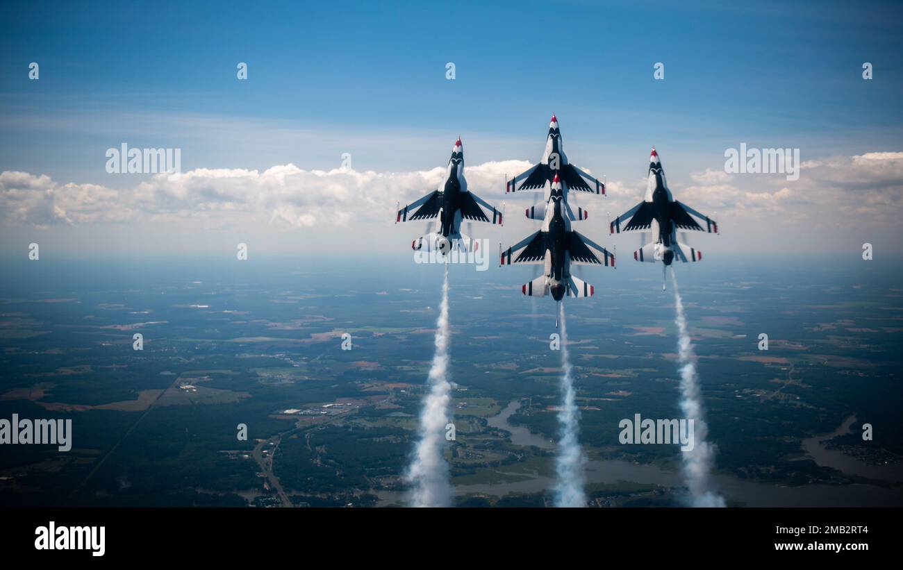 Die US Air Force Air Demonstration Squadron Bekannt Als Die die-us-air-force-air-demonstration-squadron-bekannt-als-die