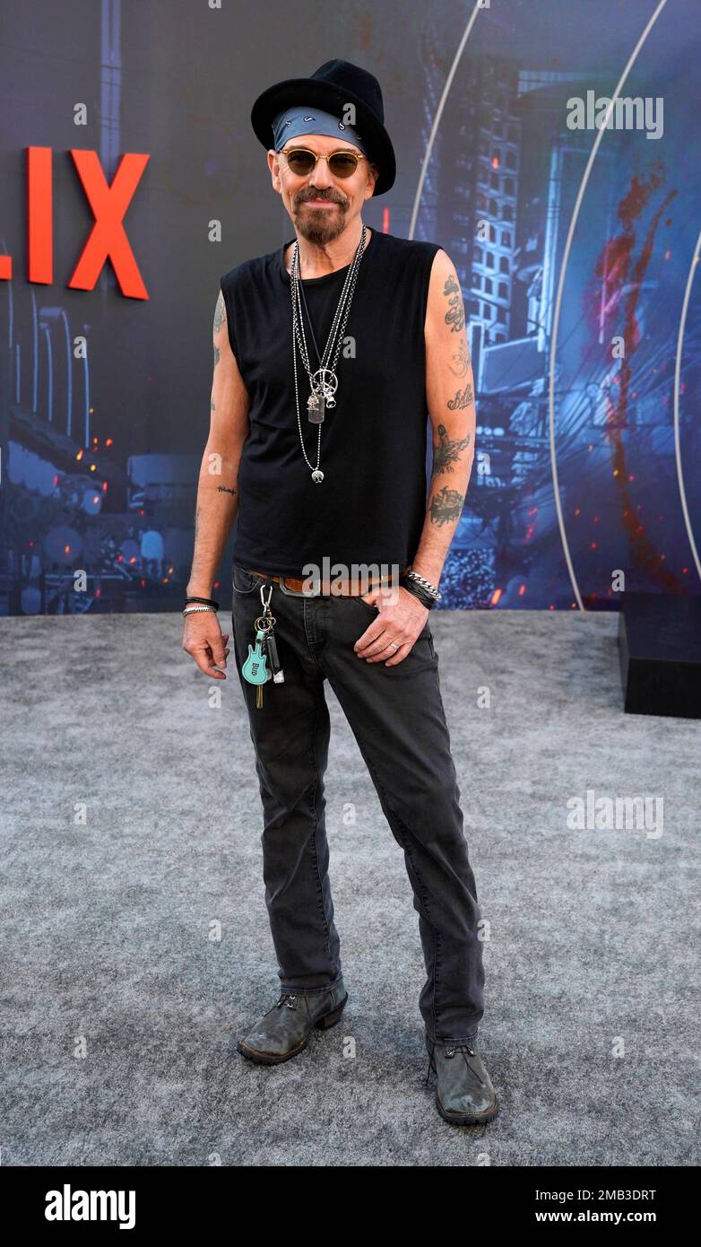 Billy Bob Thornton, a cast member in "The Gray Man," poses at the premiere of the film, Wednesday, July 13, 2022, at the TCL Chinese Theatre in Los Angeles. (AP Photo/Chris Pizzello) Stockfoto
