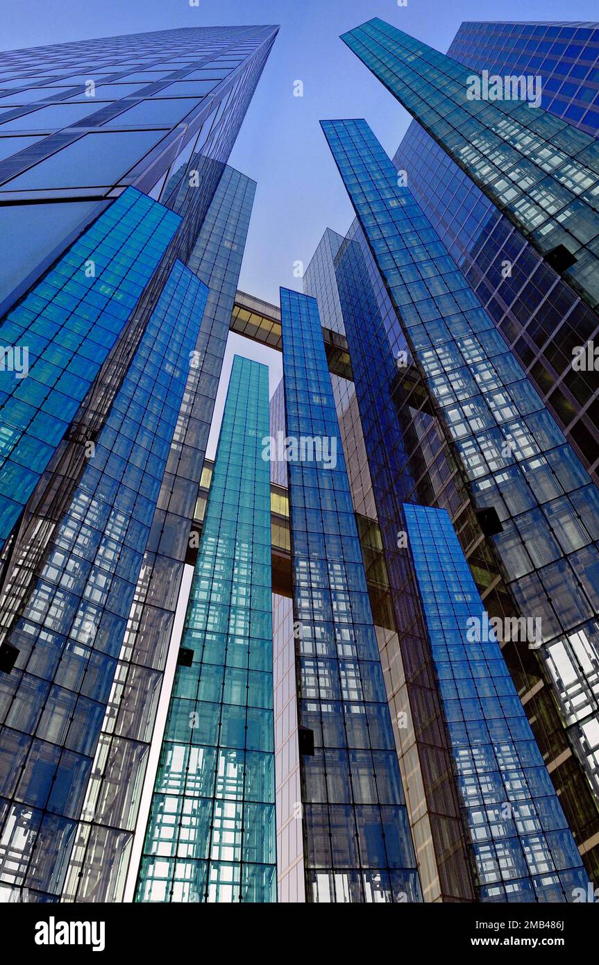 Photomontage, Highlight Towers, München, Bayern, Deutschland Stockfoto