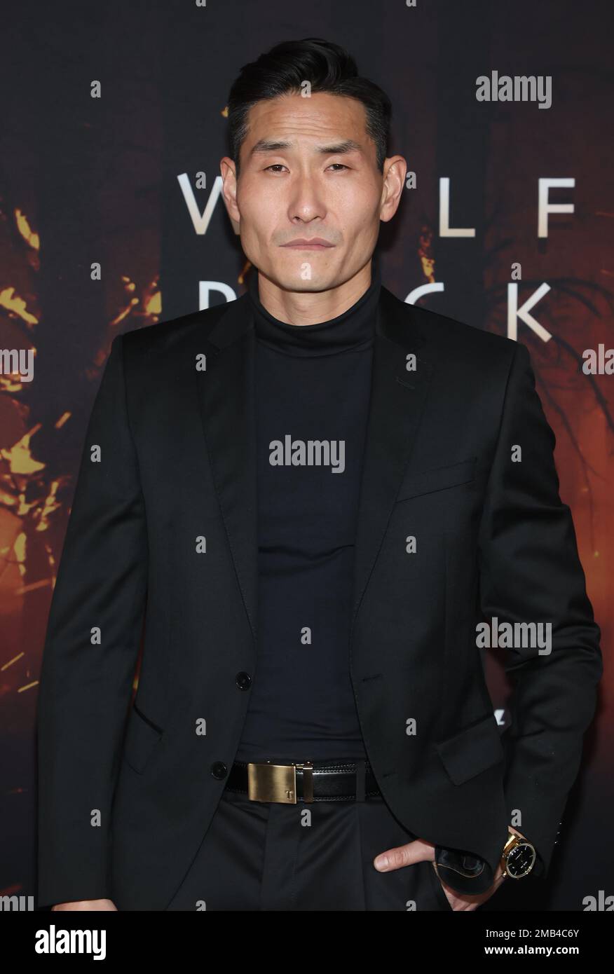 19. Januar 2023 – Los Angeles, Kalifornien – Lanny Joon. Los Angeles Premiere von Paramount+' Wolf Pack fand im Harmony Gold in Los Angeles statt. Stockfoto