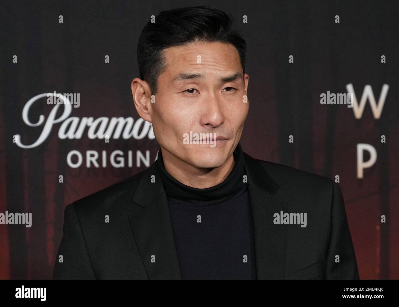 Los Angeles, USA. 19. Januar 2023. Lanny Joon trifft am Donnerstag, den 19. Januar 2023, auf der Paramount's WOLF PACK Los Angeles Premiere im Harmony Gold in Los Angeles, Kalifornien, ein. (Foto: Sthanlee B. Mirador/Sipa USA) Guthaben: SIPA USA/Alamy Live News Stockfoto