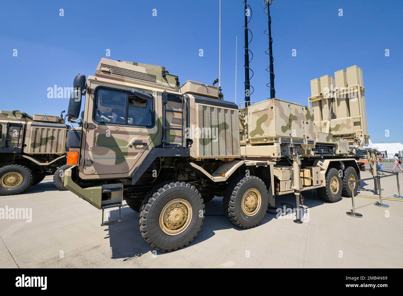 Diehl Defence Missile System IRIS-T SLS Launcher, 22. 06. 2005. ILA International Aerospace Exhibition Berlin, Schönefeld, Brandenburg Stockfoto