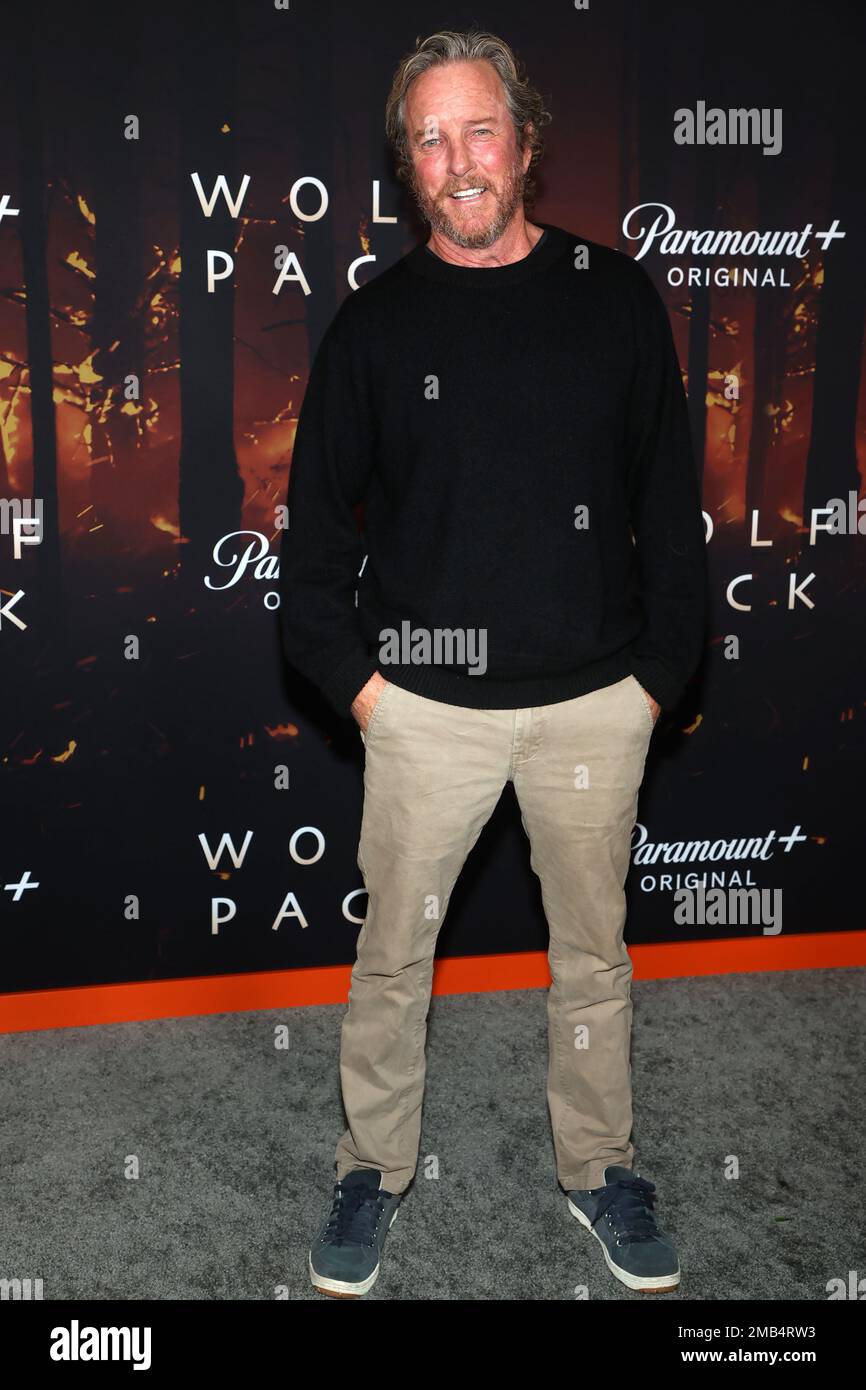 19. Januar 2023 – Los Angeles, Kalifornien – Linden Ashby. Los Angeles Premiere von Paramount+' Wolf Pack fand im Harmony Gold in Los Angeles statt. Stockfoto