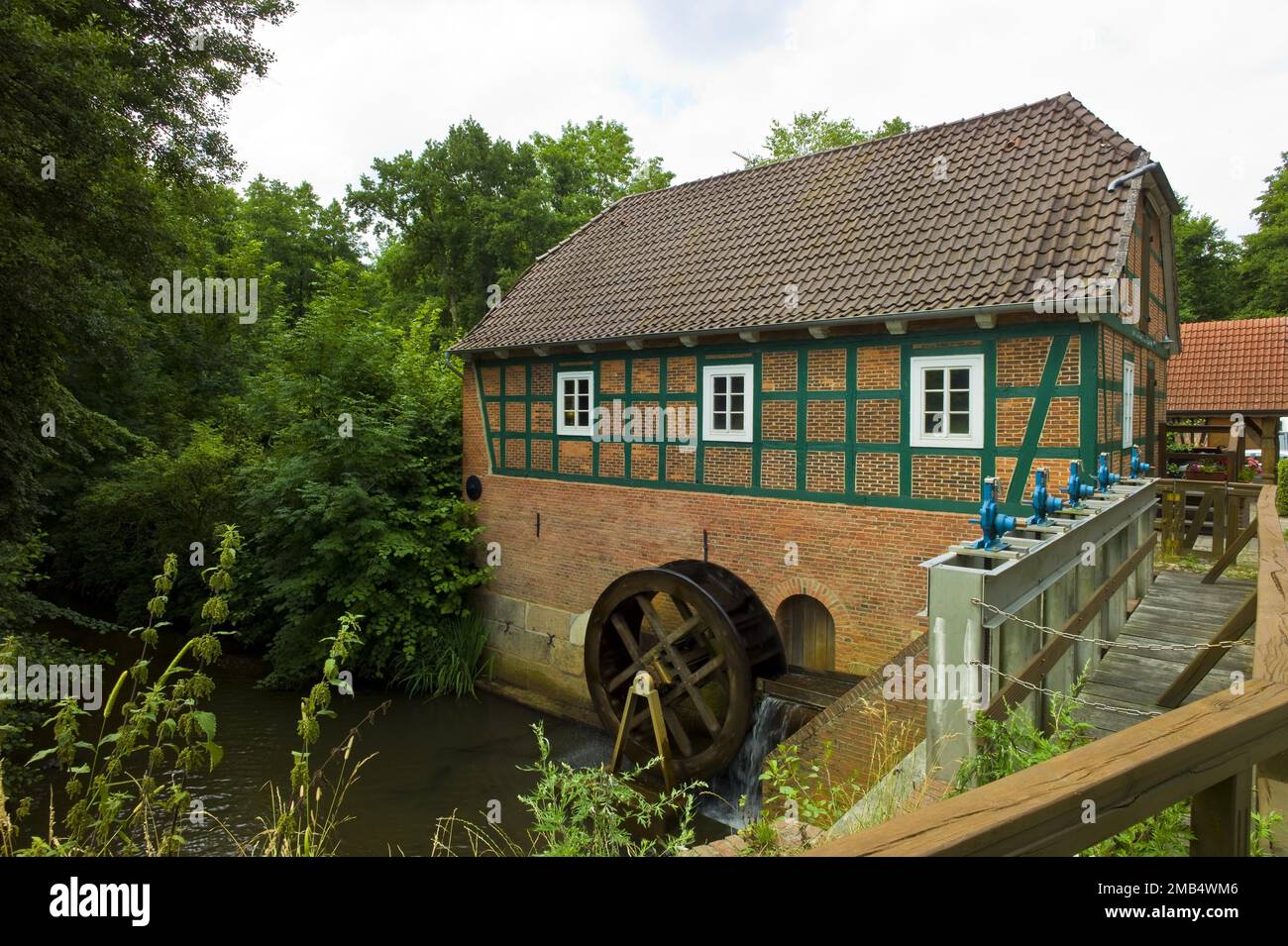 Die Meyenburg-Wassermühle, Osterholz, Deutschland Stockfoto