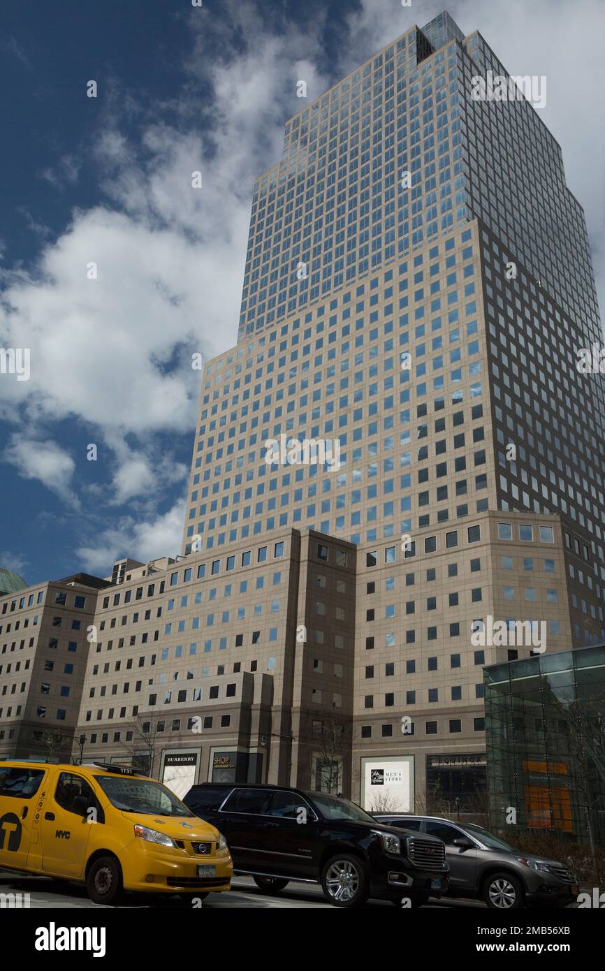 Das Three World Financial Center in Manhattan, New York Stockfoto