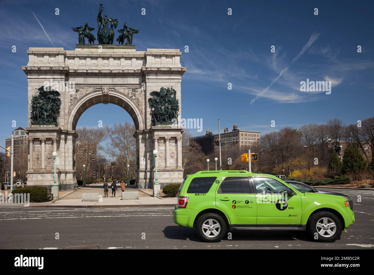 Soldiers' and Sailors' Memorial Arch in Grand Army Plaza, Prospect Heights, Brooklyn, New York Stockfoto