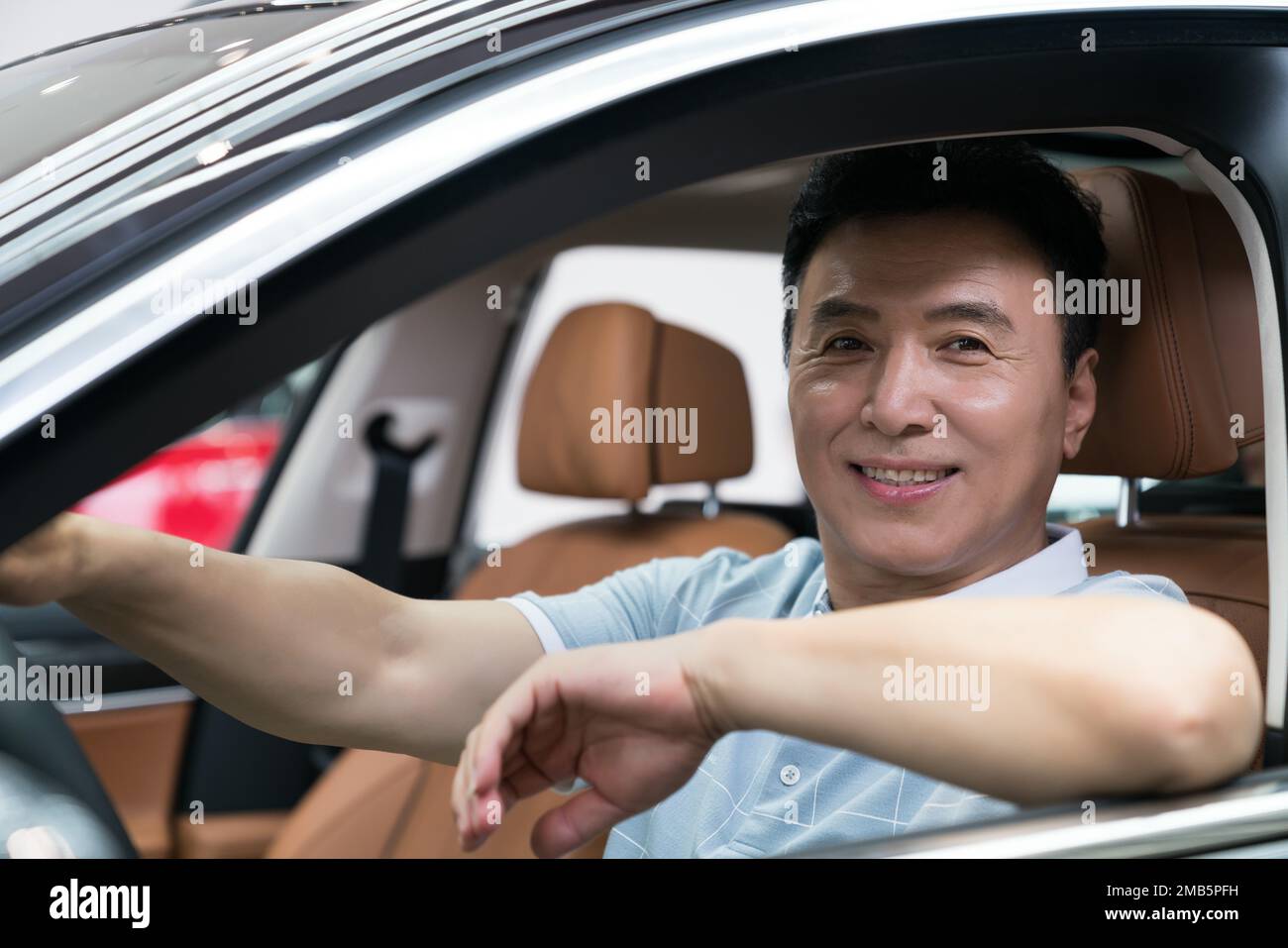 Geschäftsleute fahren Stockfoto