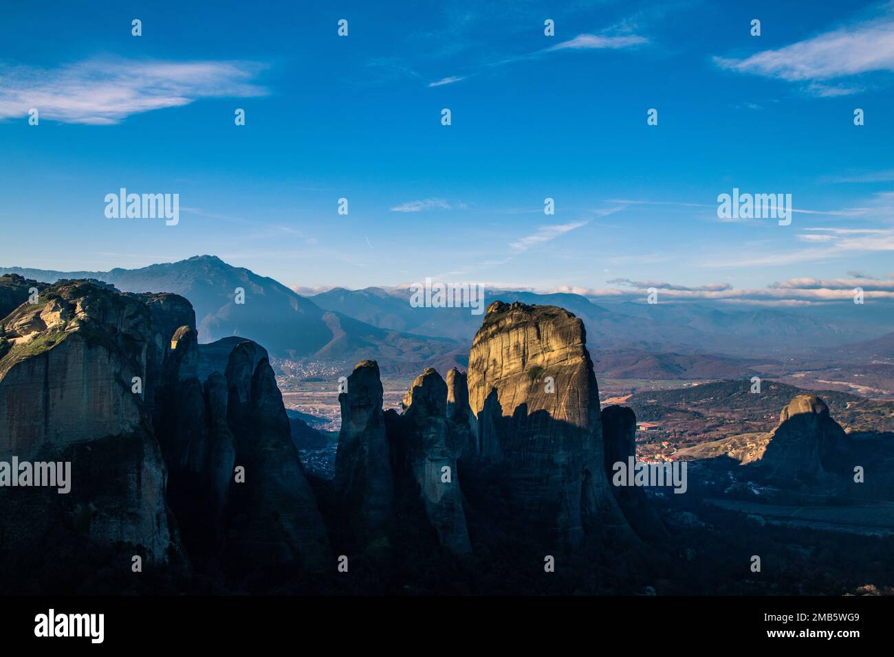 Einige Berge mit einer seltenen und extrem schönen Form. Stockfoto