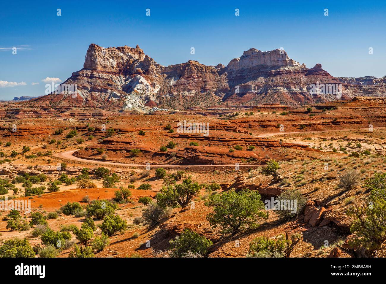 Temple Mountain, Sinbad Country, Blick von der Temple Mountain Road, San Rafael Swell, Utah, USA Stockfoto