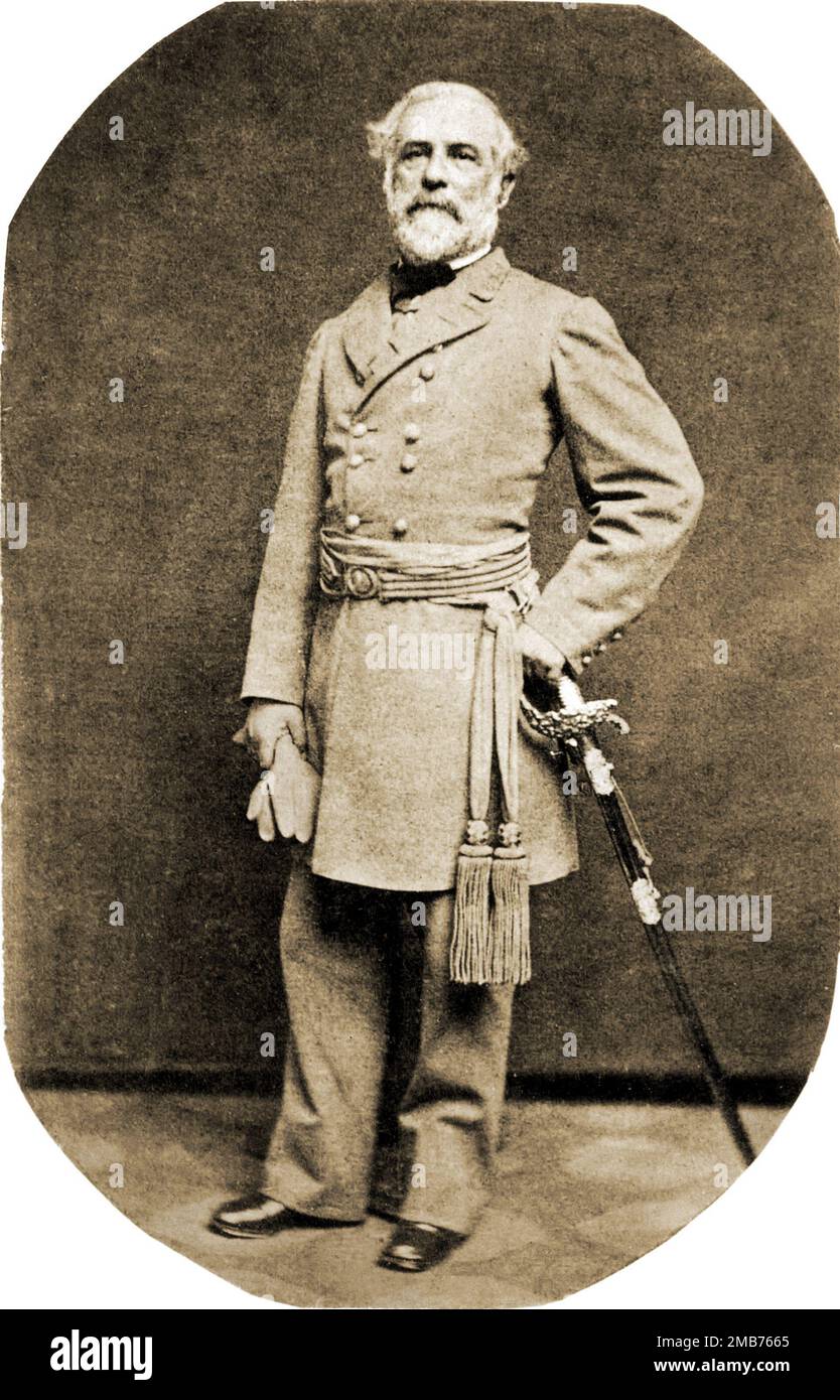 Porträt von General Robert E. Lee, Offizier der Konföderierten Armee, Stockfoto