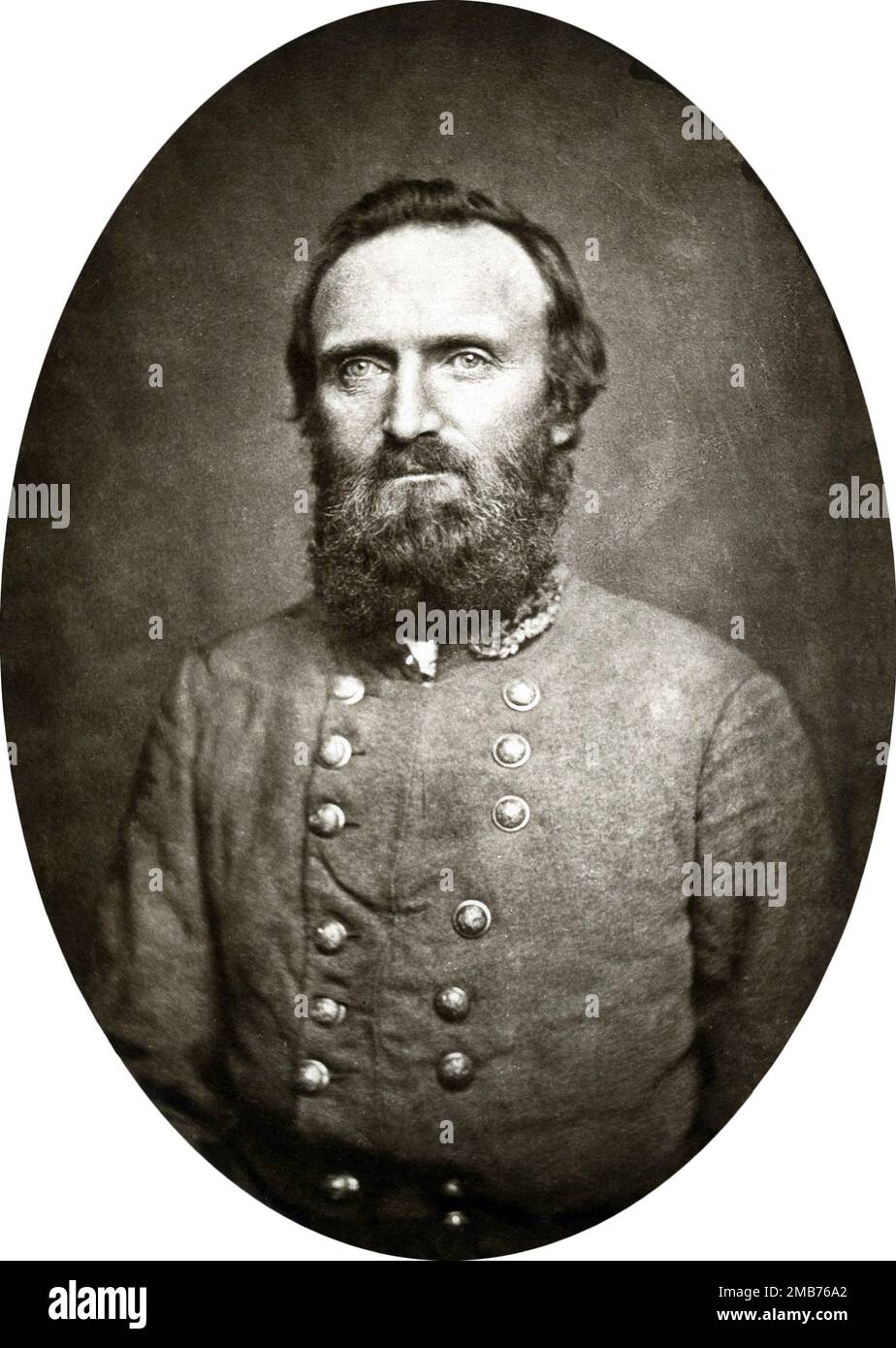 Konföderierter General Thomas J. "Stonewall" Jackson. Stockfoto