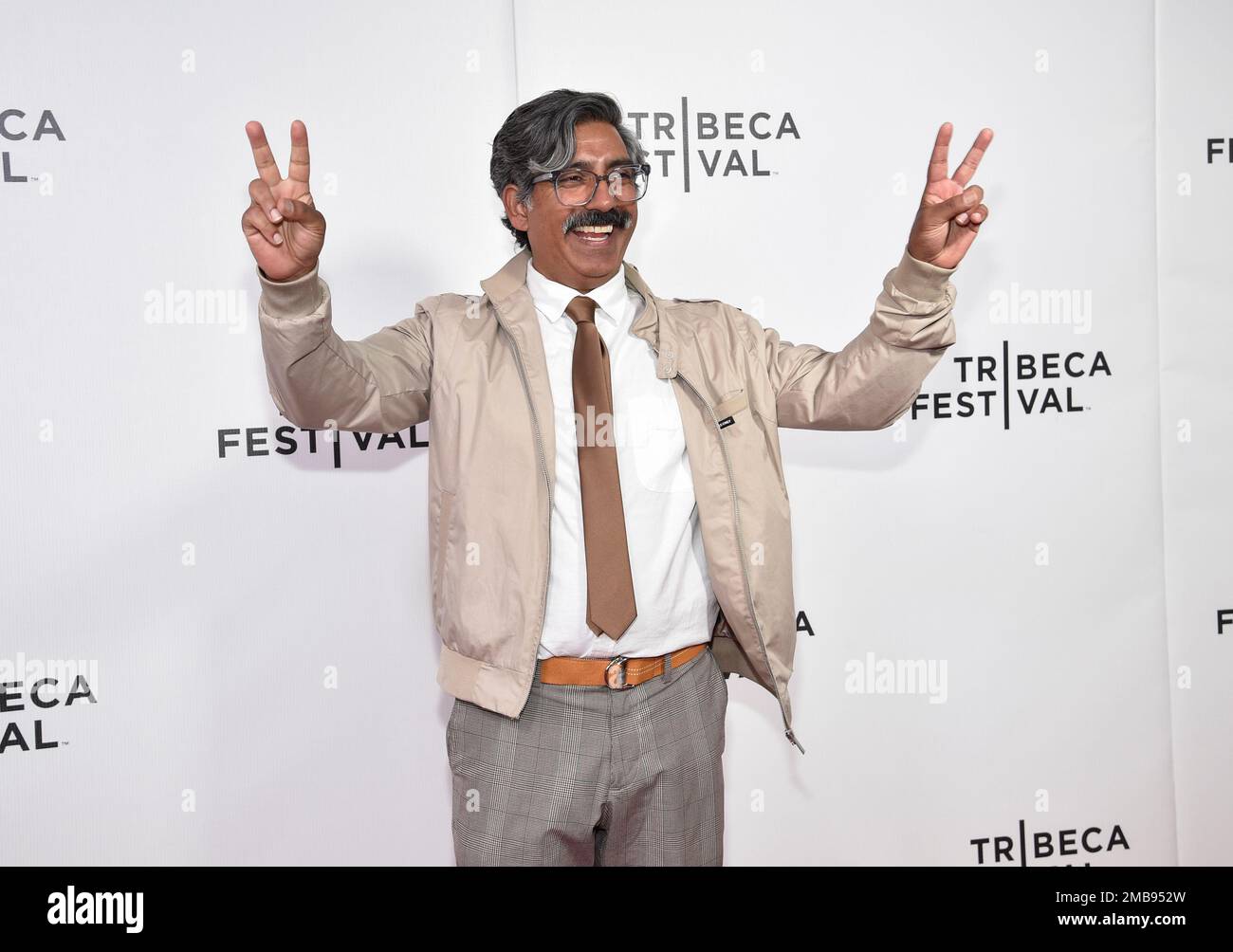 Actor Ravi Kapoor attends the premiere for "Four Samosas" at the Village East by Angelika during the 2022 Tribeca Festival on Friday, June 10, 2022, in New York. (Photo by Evan Agostini/Invision/AP) Stockfoto