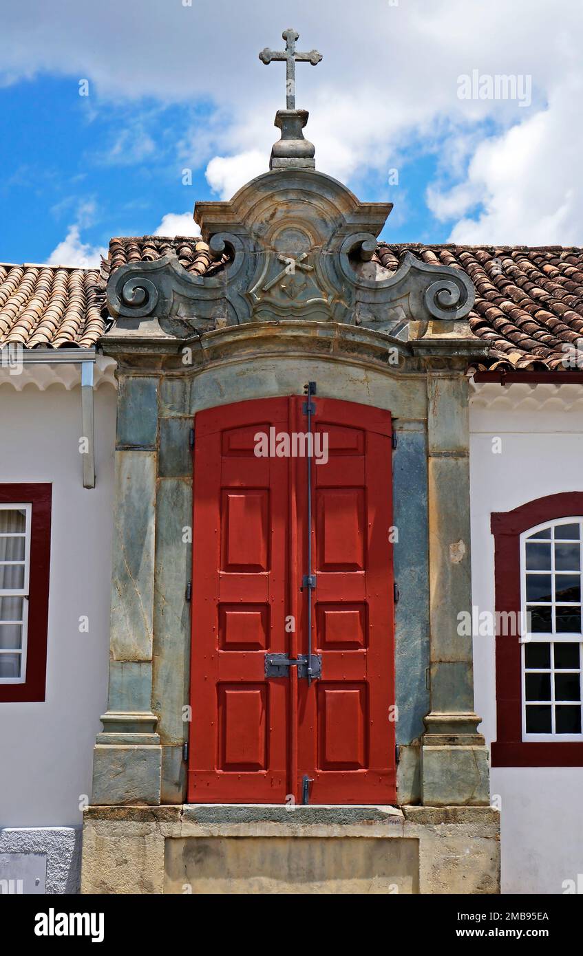 Kleine Kapelle in Sao Joao del Rei, Brasilien Stockfoto