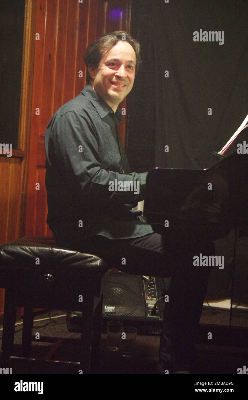 Jason Rebello, Jerry Bergonzi Quartett, Jazz Hastings, Hastings, East Sussex, 2022. Stockfoto