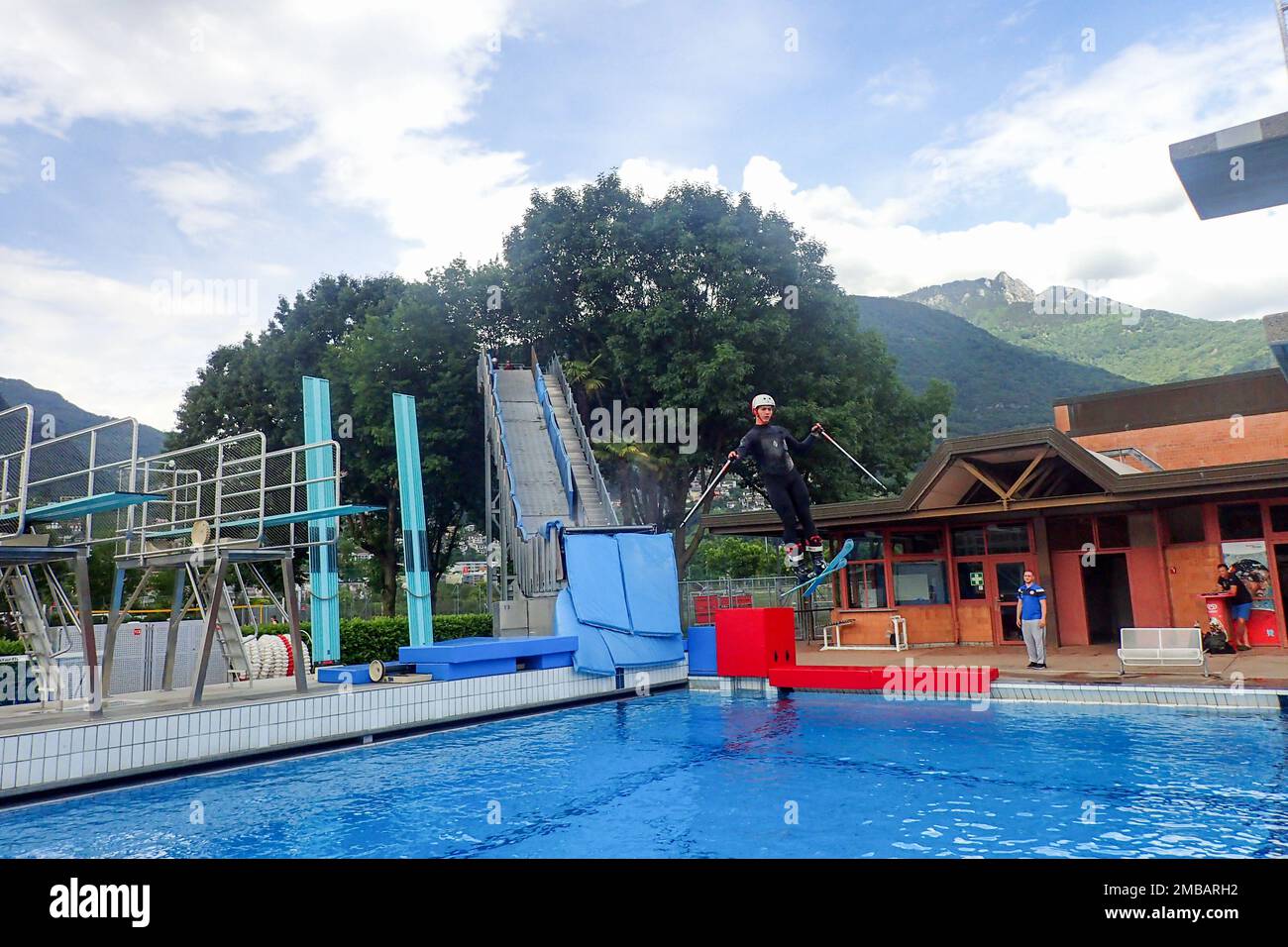 Tenero, Schweiz - 28. Mai 2018: Verschiedene Aktivitäten des Sportzentrums. Stockfoto