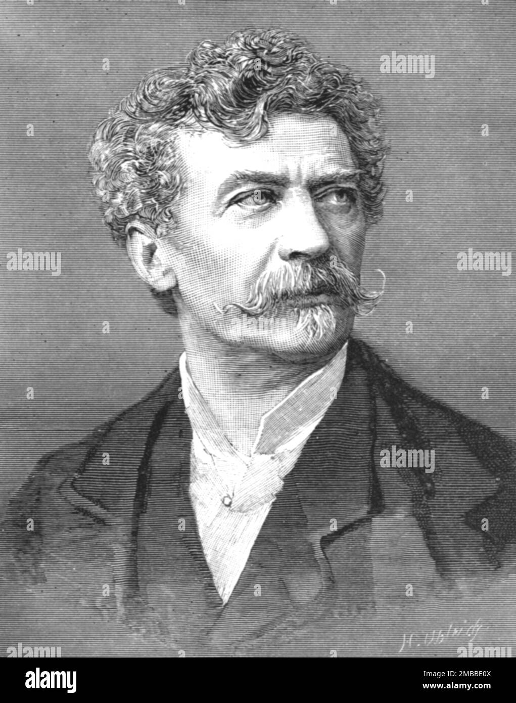 'Der verstorbene Sir Edgar Boehm, R.A., 1834-1890', 1890. Aus „The Graphic. An Illustrated Weekly Newspaper“, Band 42. Juli bis Dezember 1890. Stockfoto