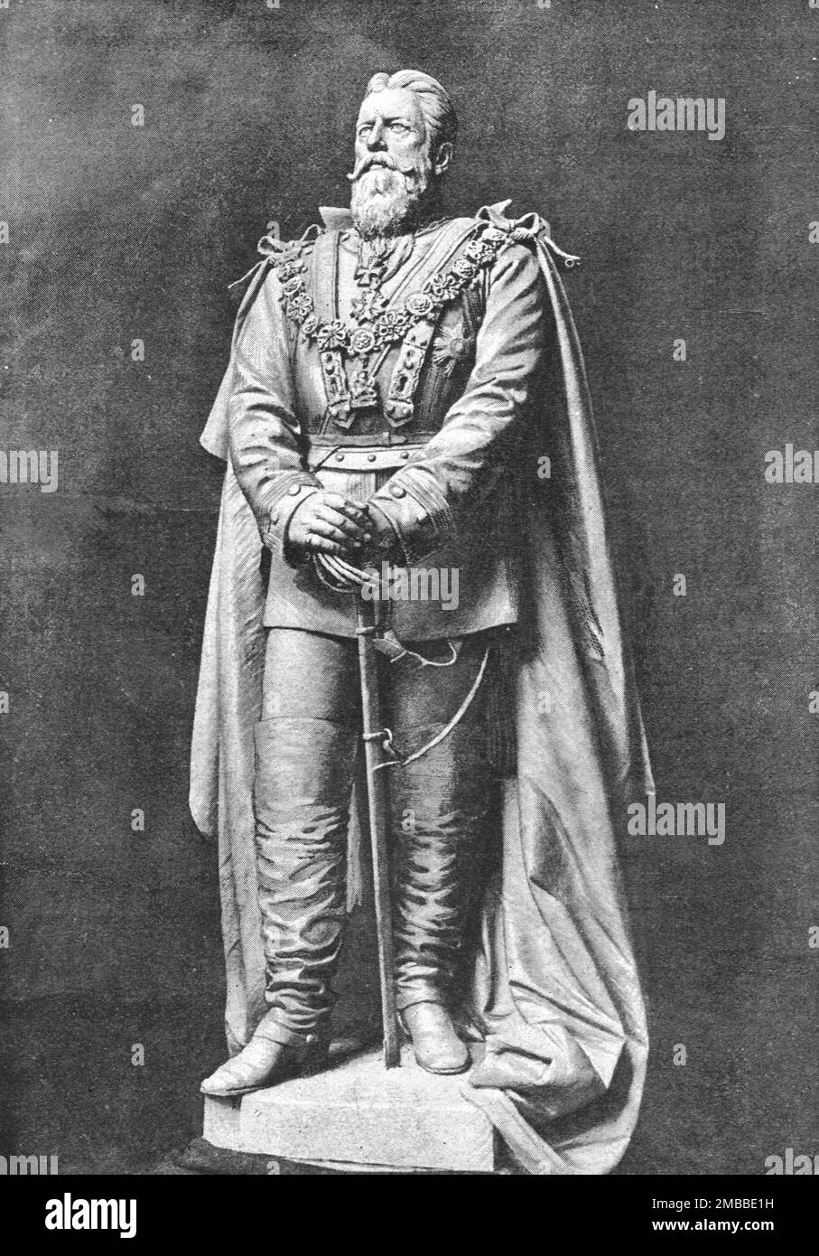 'Statue des Kaisers Friedrich von Deutschland, in St. Georges Chapel, Windsor', 1890. Aus „The Graphic. An Illustrated Weekly Newspaper“, Band 42. Juli bis Dezember 1890. Stockfoto