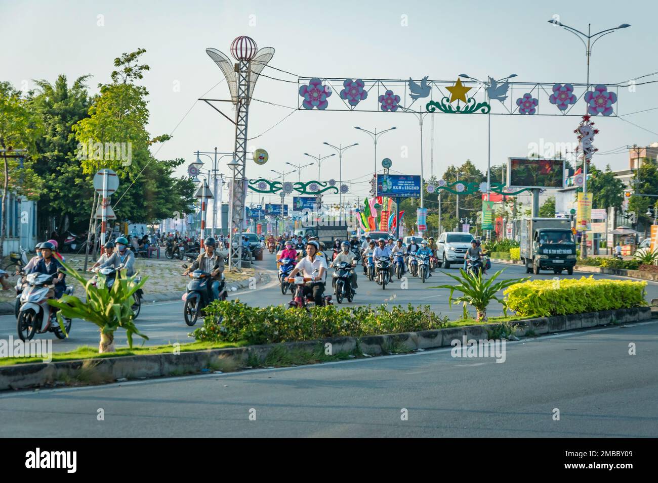 Moped in asien, vietnam Stockfoto