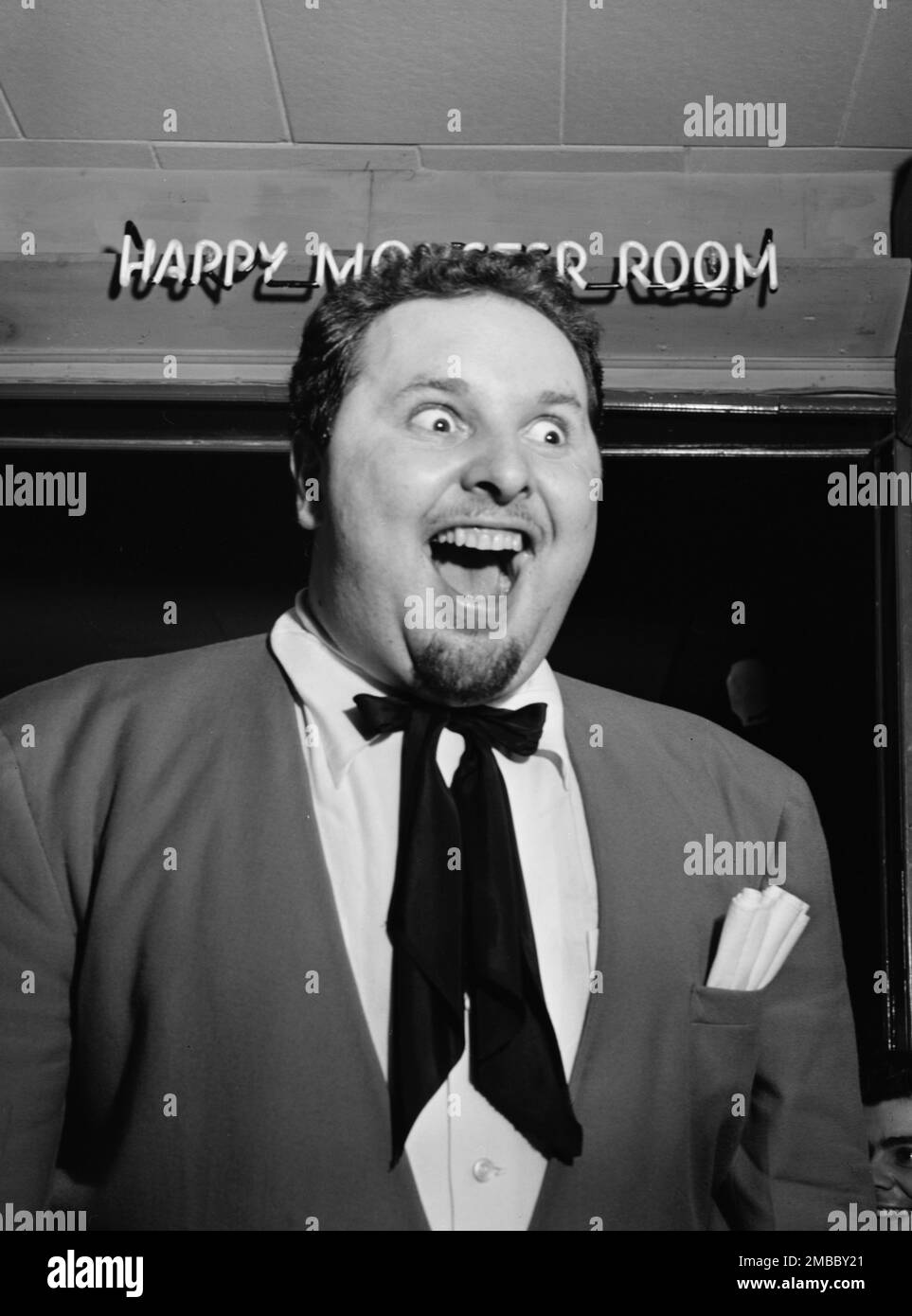 Porträt von Chubby Jackson, Esquire Club, Valley Stream, Long Island, N.Y. Ca. April 1947. Stockfoto