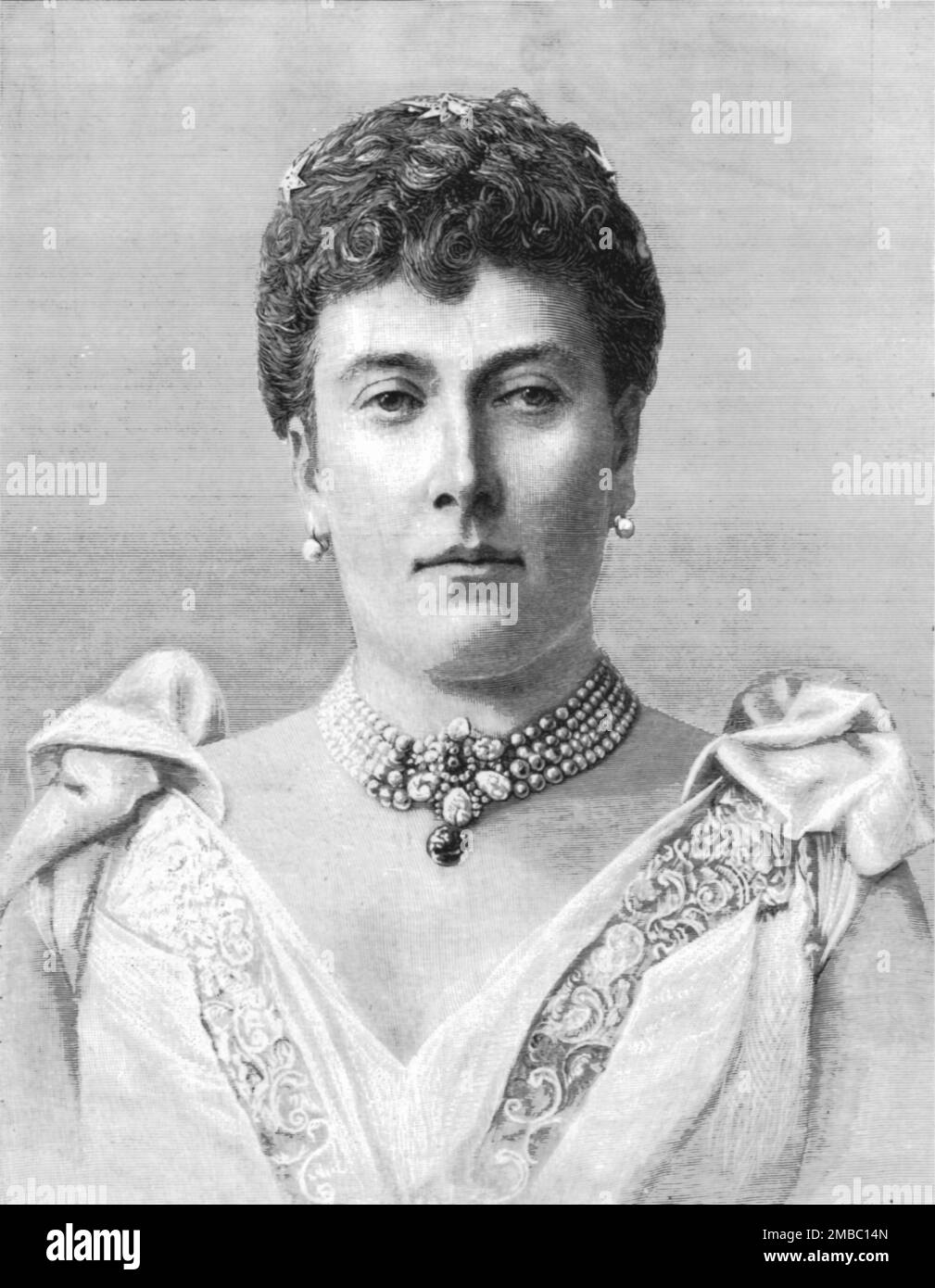 'HRH Prinzessin Christian von Schleswig-Holstein, 1891', 1891. Aus „The Graphic. An Illustrated Weekly Newspaper“, Band 44. Juli bis Dezember 1891. Stockfoto