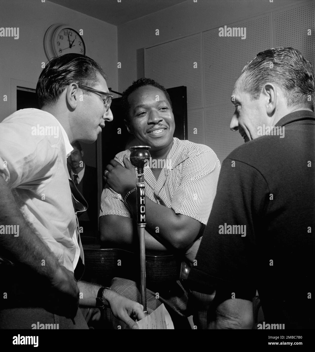 Porträt von Josh White und Symphony Sid, DIE 1946 in New York, New York, New York, New York, New York, New York. Stockfoto