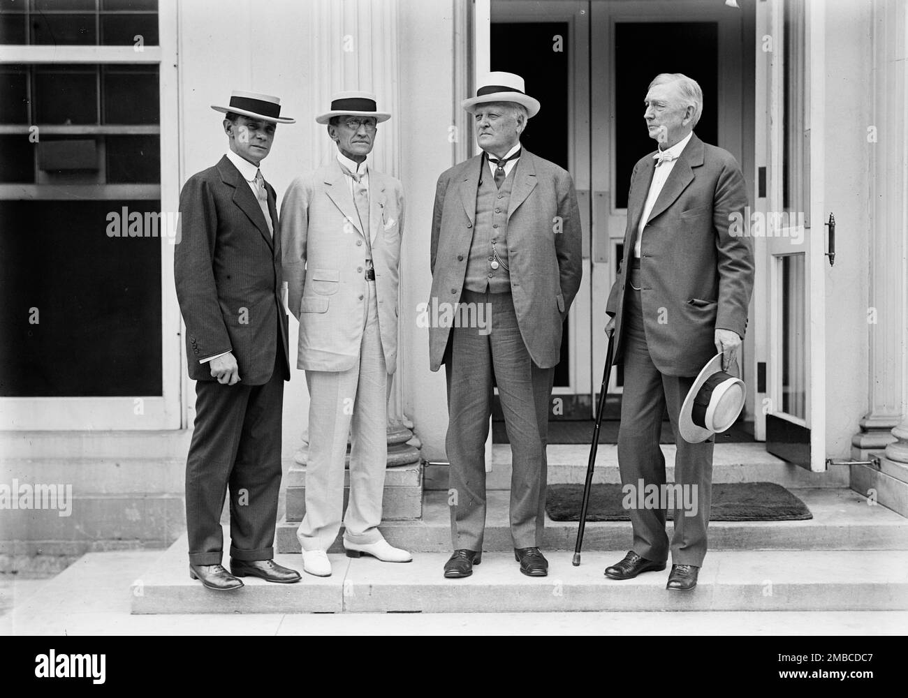 Kansas City Bankers, Charles S. Keith; R.A. Lang; J.B. Weiß; Sen. W.J. Stein von Mo., 1914. Stockfoto