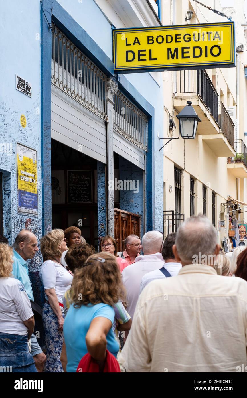 Das Original La Bodeguita Del Medio, Havanna, Kuba Stockfoto