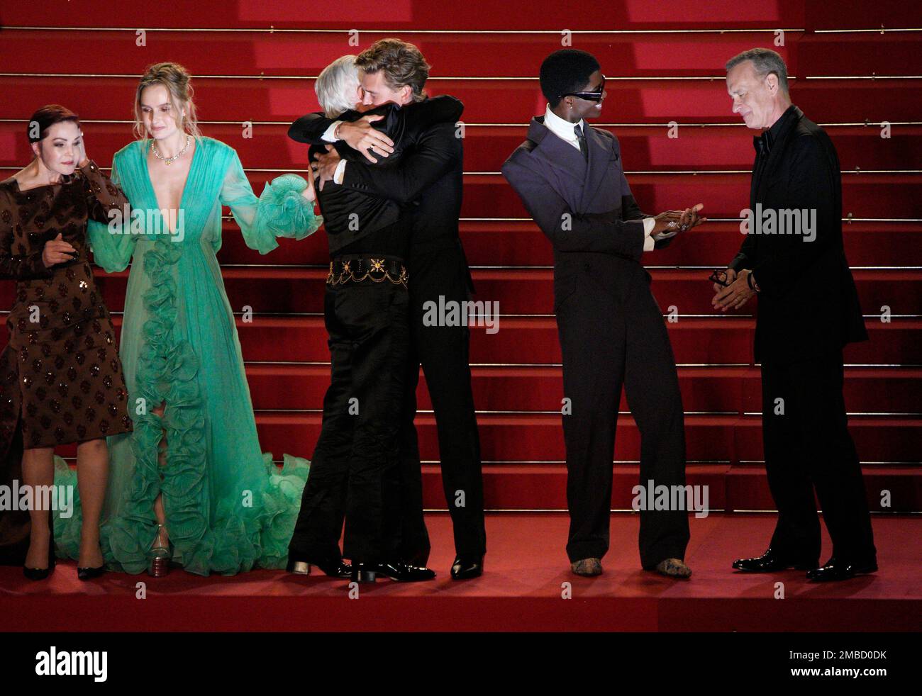 Priscilla Presley, from left, Olivia DeJonge, Baz Luhrmann, Austin ...