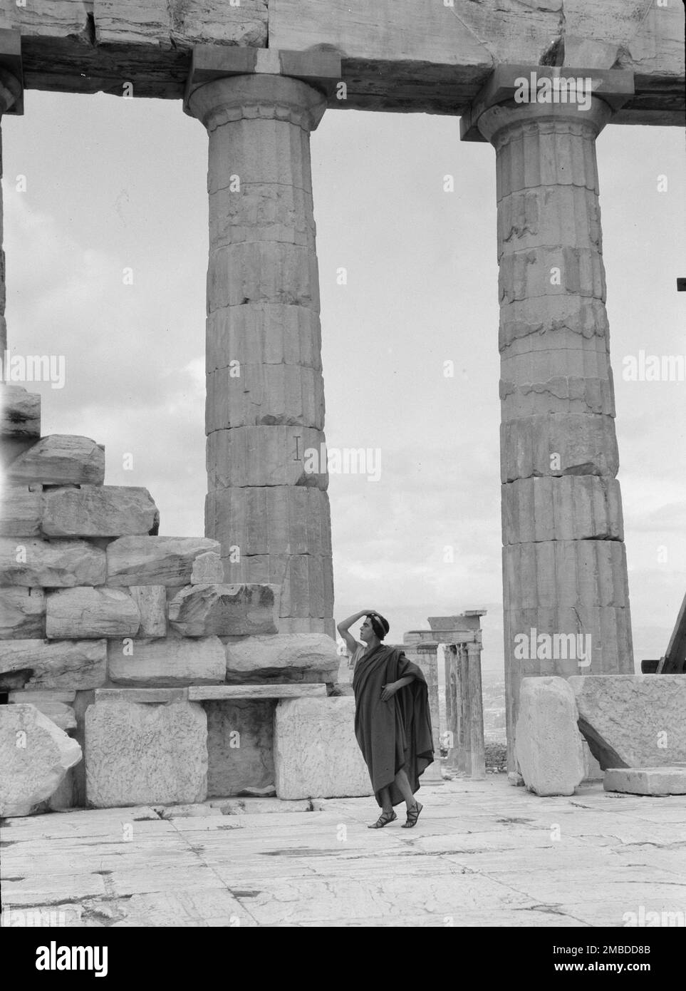 Kanellos Tanzgruppe an antiken Stätten in Griechenland, 1929. Stockfoto