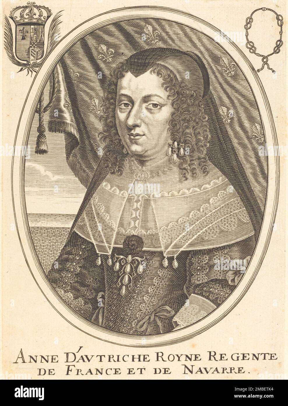 Anne von Österreich. Stockfoto