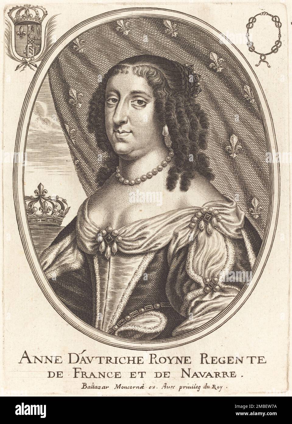 Anne von Österreich. Stockfoto