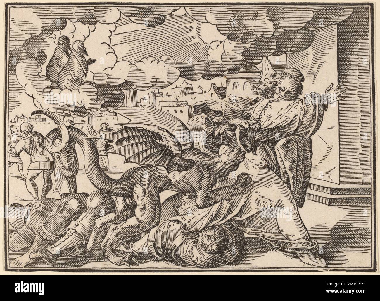 Die vier Reiter der Apokalypse, veröffentlicht 1630. Stockfoto
