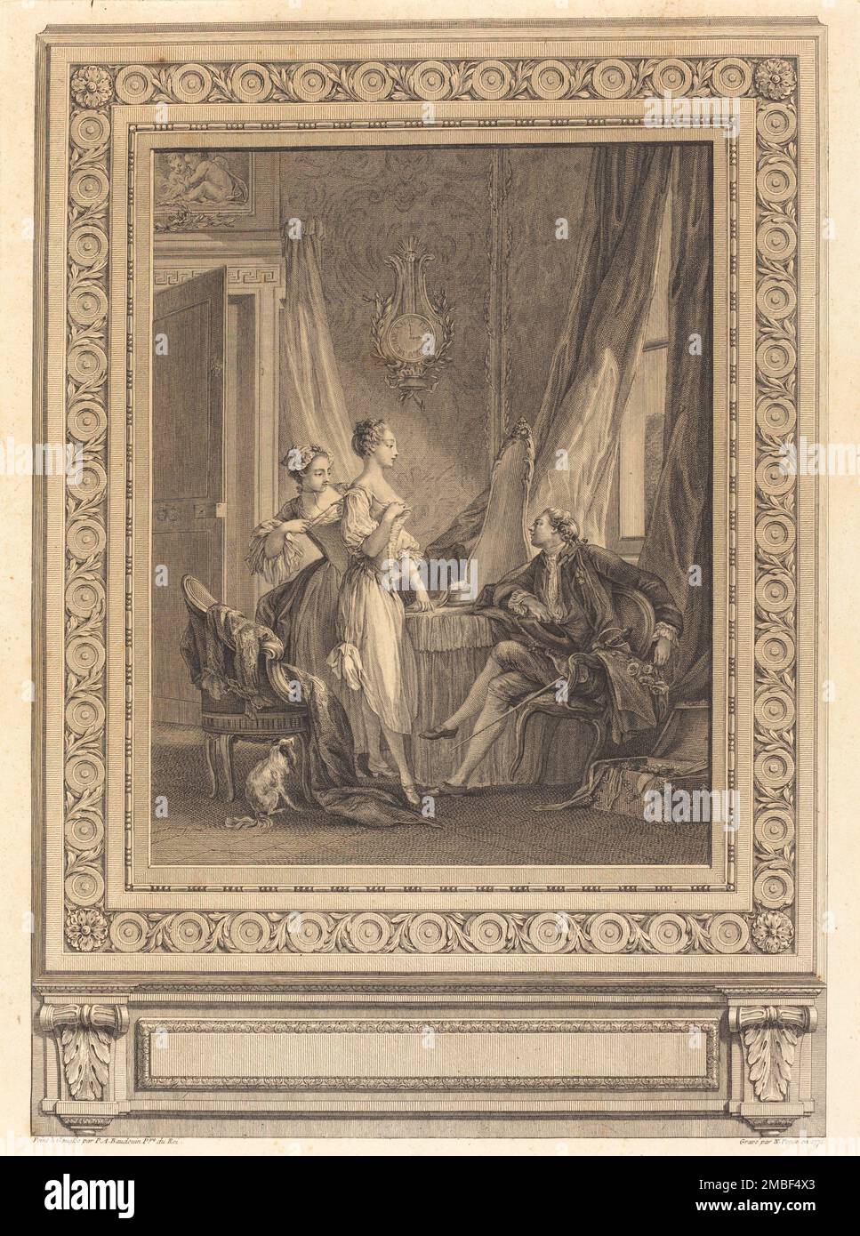 La-Toilette, 1771. Stockfoto