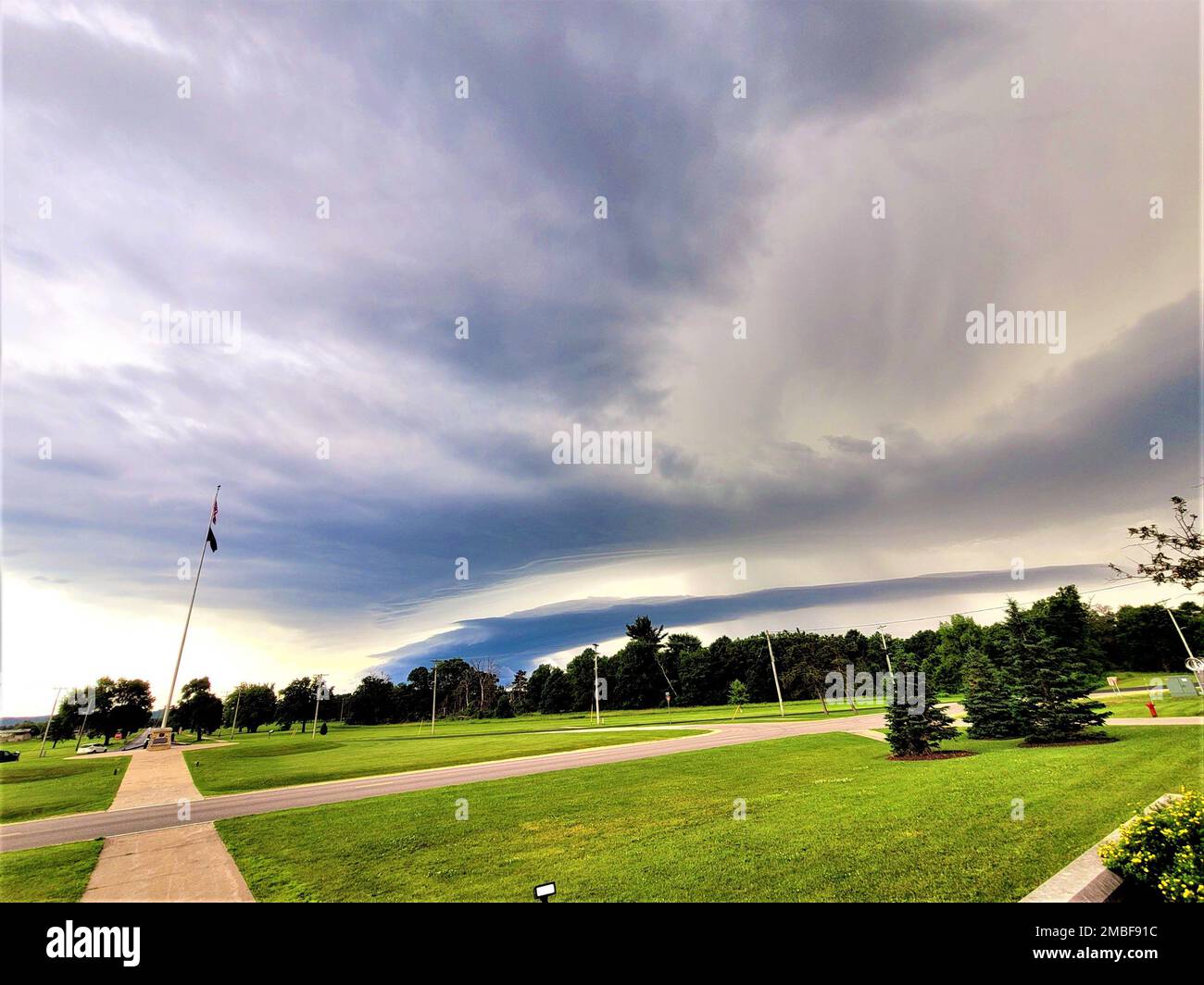 Ein Gewitter Wird Am 15 Juni 2022 Gezeigt Wenn Es Sich Fort McCoy 