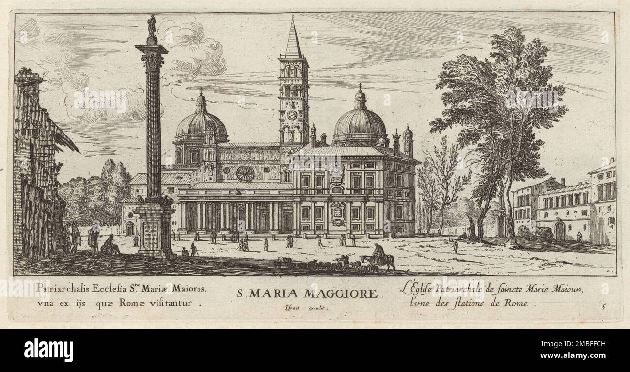 S. Maria Maggiore, 1640-1660. Stockfoto