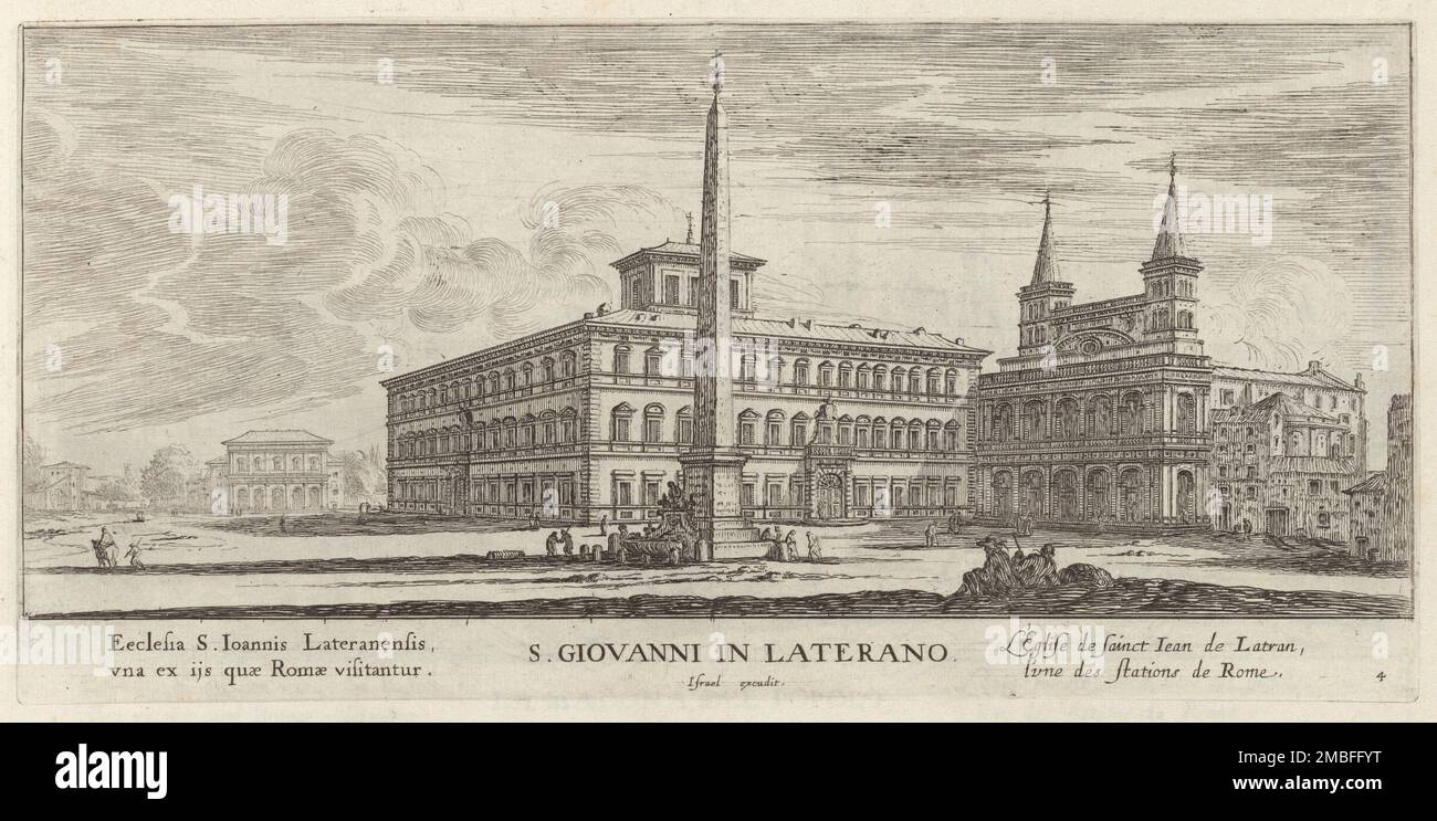 S. Giovanni in Laterano, 1640-1660. Stockfoto