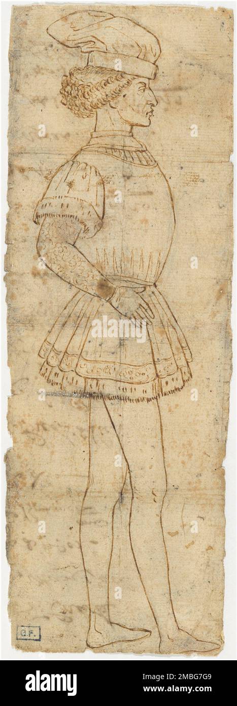 Stehende Jugend, c. 1475/1500. Stockfoto